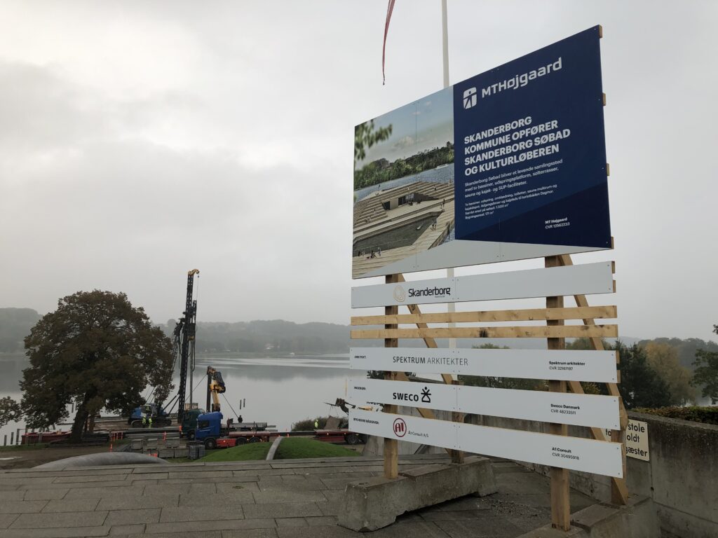 1. spadestik ved Skanderborg Søbad