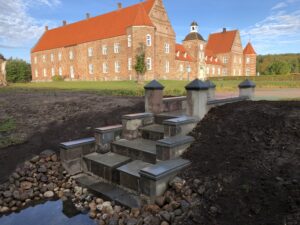 Reetablering af damme og vandtrapper_Ulstrup Slot